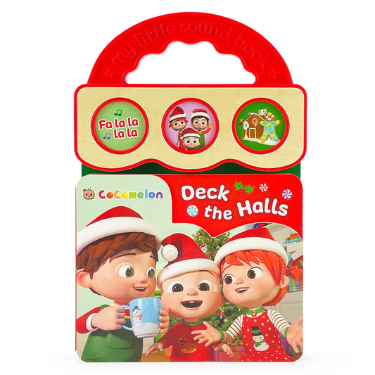 CoComelon Deck the Halls Christmas 3-button Sound Book
