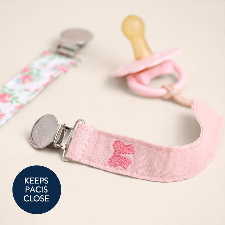Itzy Ritzy Itzy Clip™ - Fabric Pacifier Strap (2-Pack)