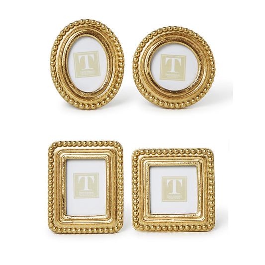 Beaded Texture Gold Photo Frames