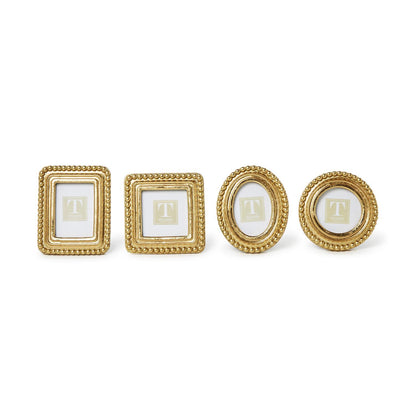 Beaded Texture Gold Photo Frames