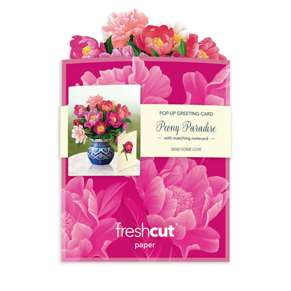 Mini Peony Paradise Pop-up Greeting Card