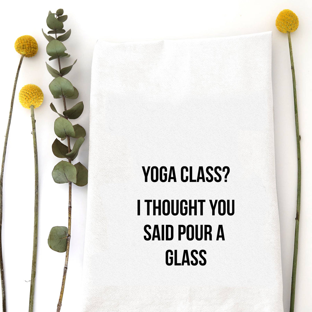 YOGA CLASS TEA TOWEL