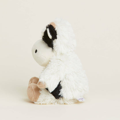 Warmies Black and White Cow Junior Microwavable Plush