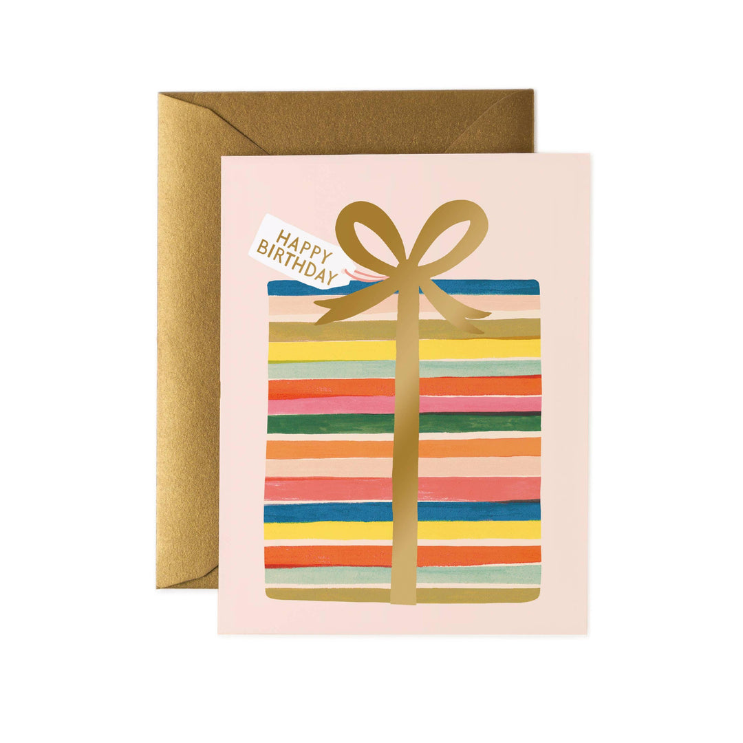 Feliz Birthday Present Card