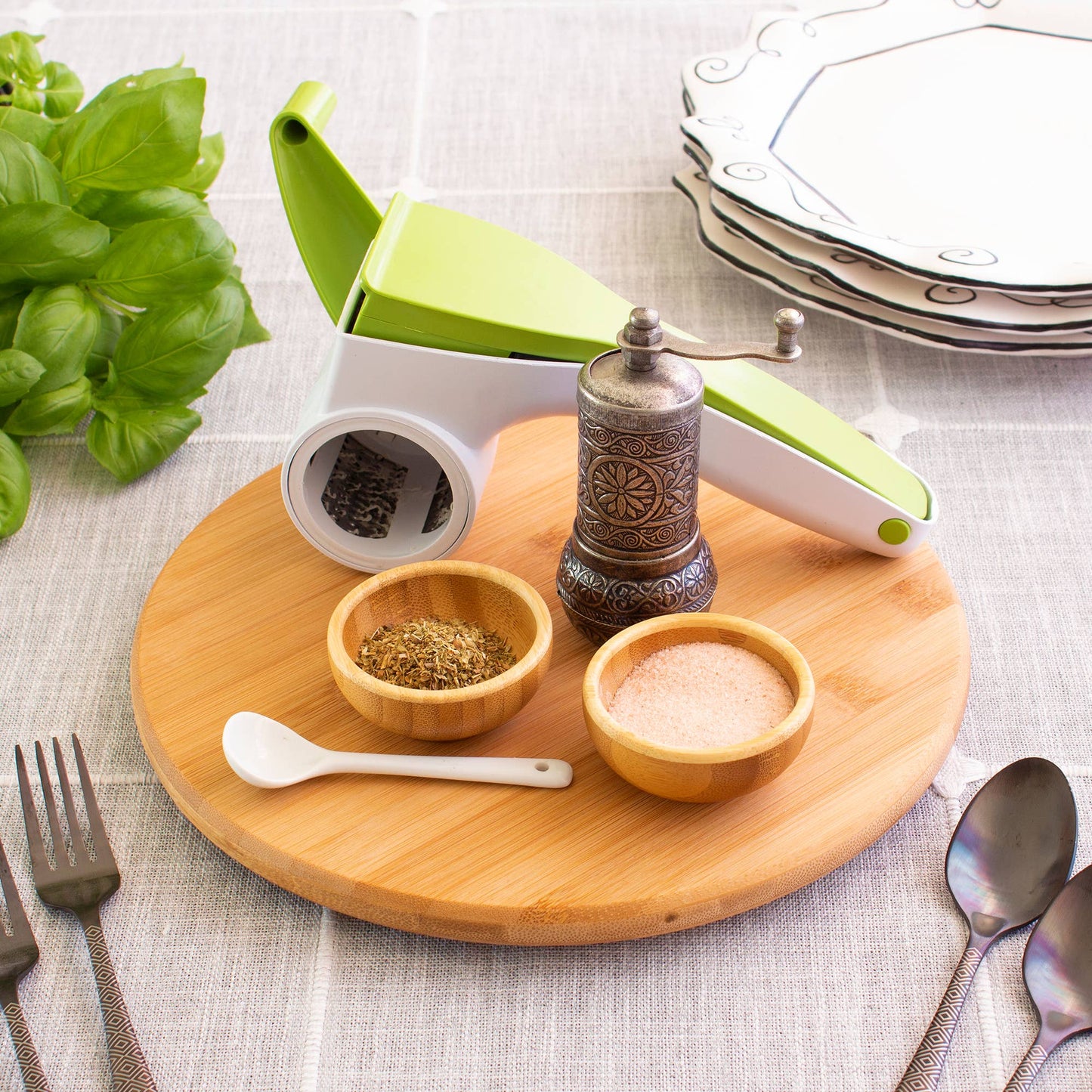 TB Home 10" Bamboo Lazy Susan Turntable