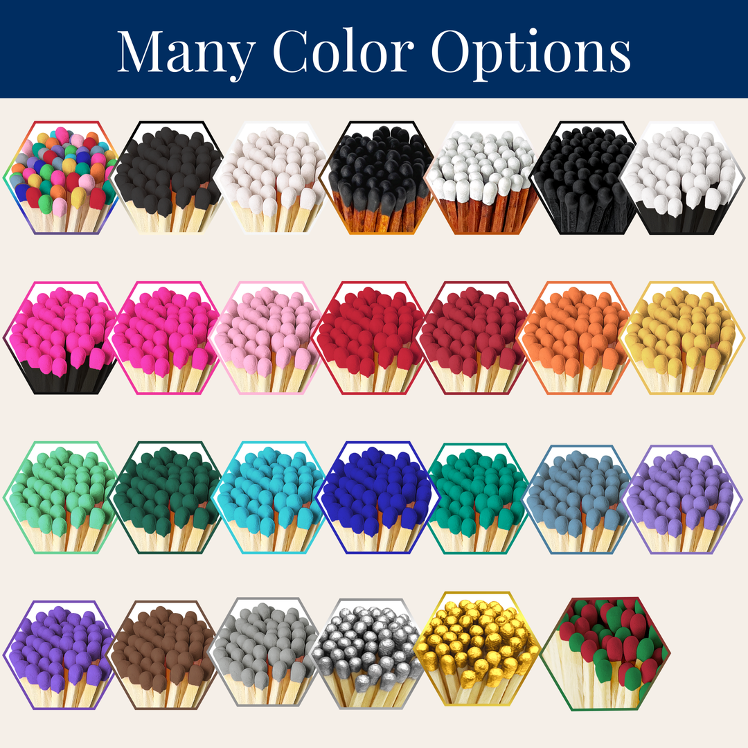 4" Matches in Premium Glass Cloche