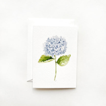 Hydrangea stem mini notecard