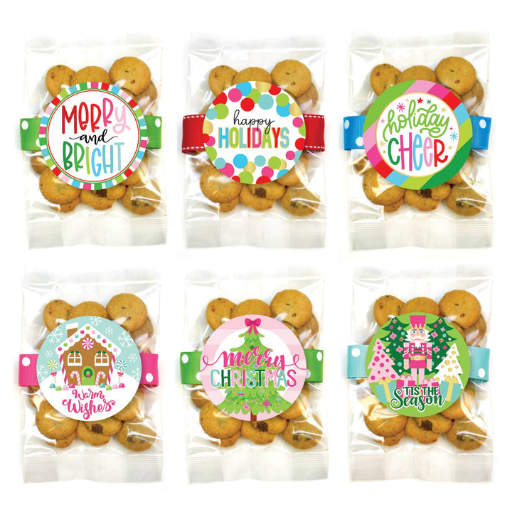 Cookies - Christmas Holiday Small Cookie Bags Asst B