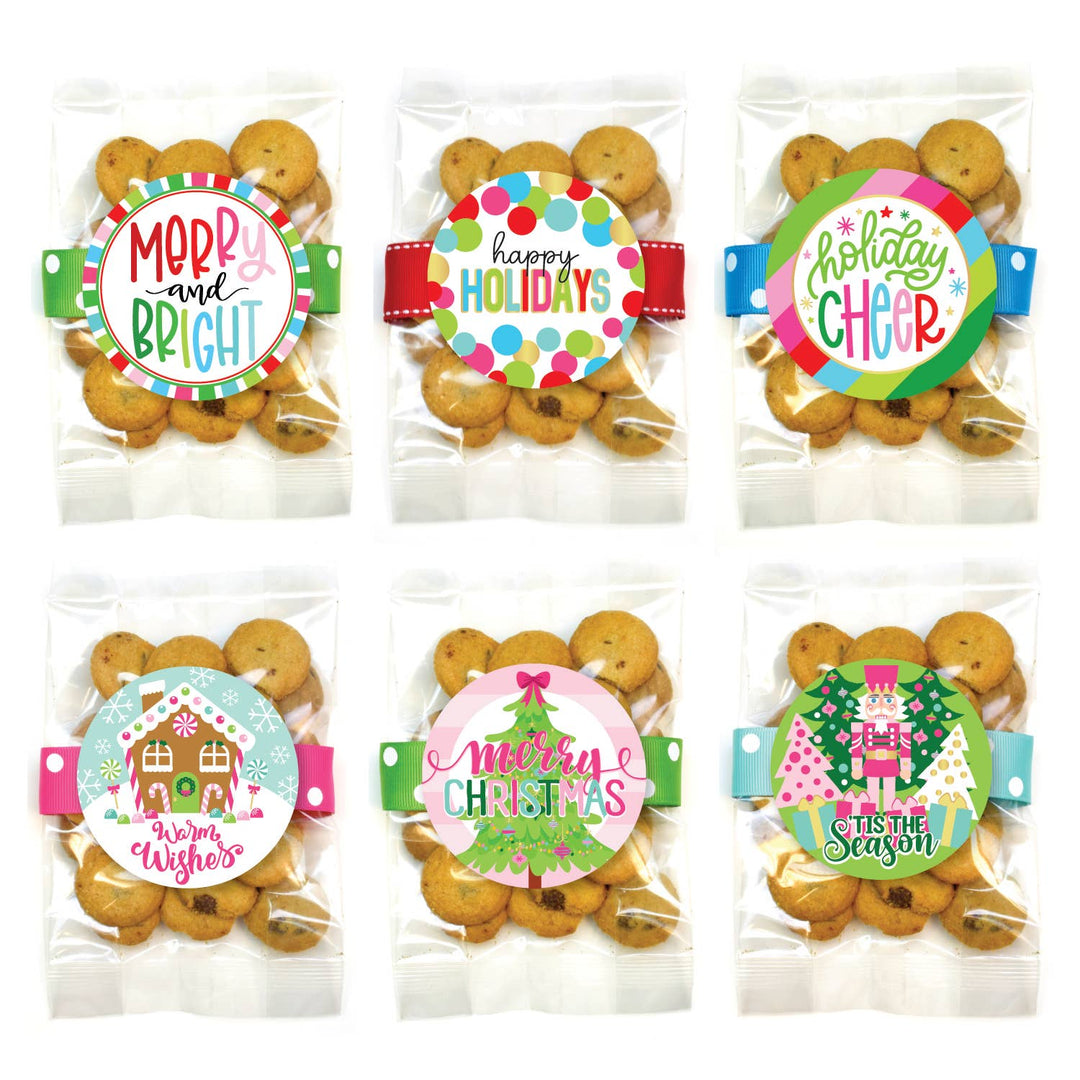 Cookies - Christmas Holiday Small Cookie Bags Asst B