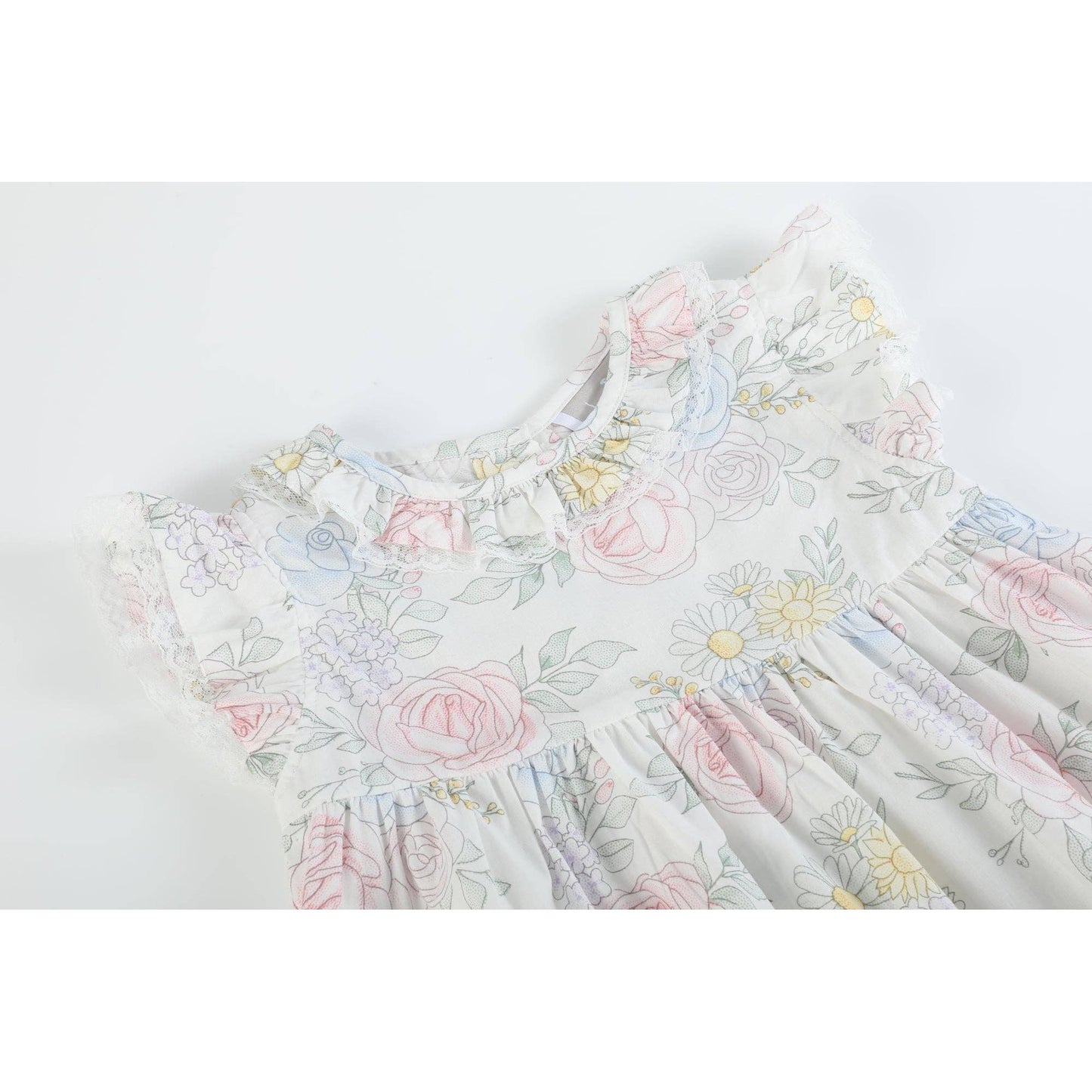 Bouquet Floral Ruffle Dress