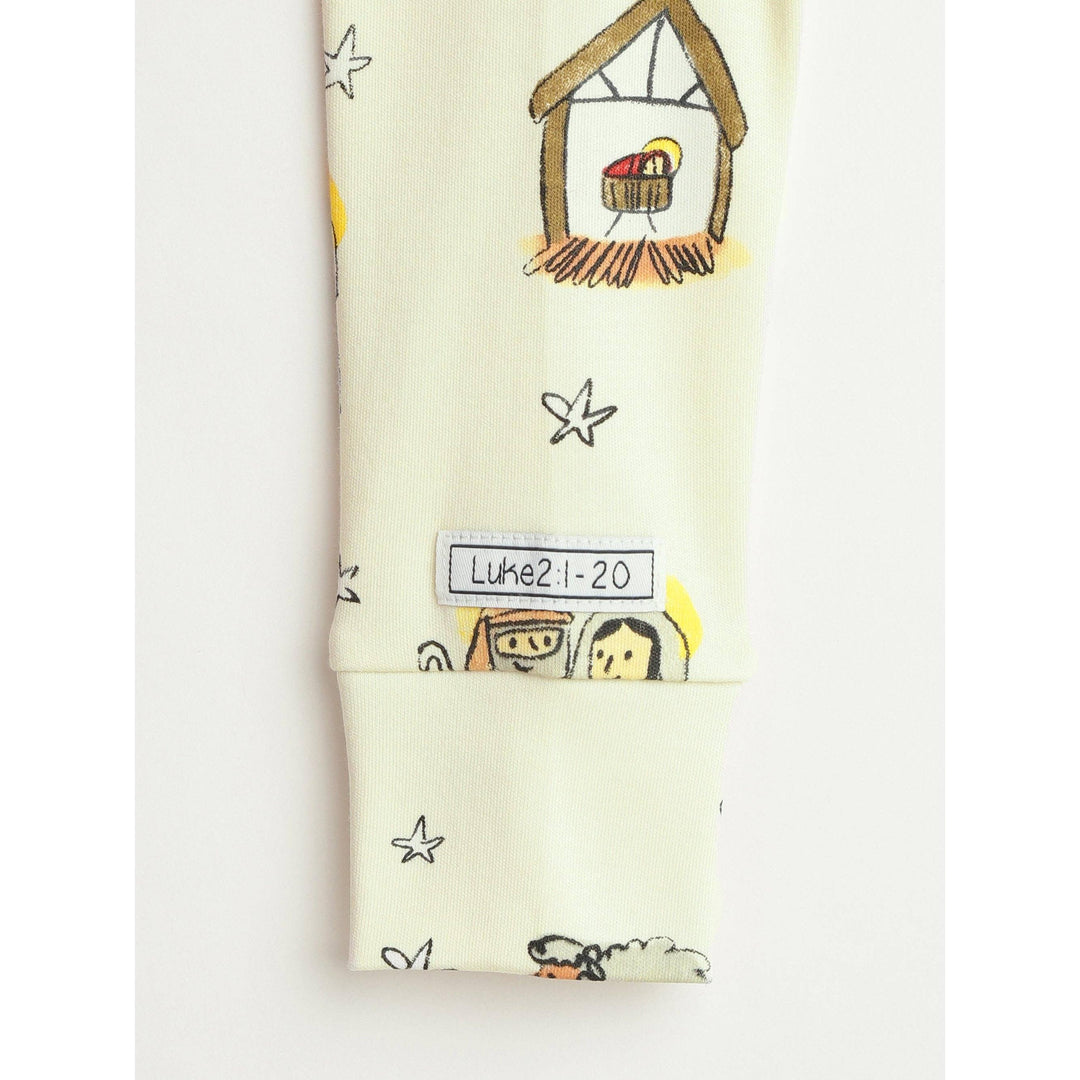Away in a Manger PJ Footless Onesie Cotton