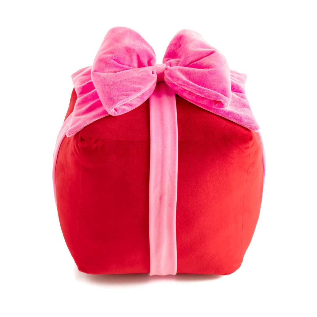 Shiraleah Gift Box Large Pillow, Red