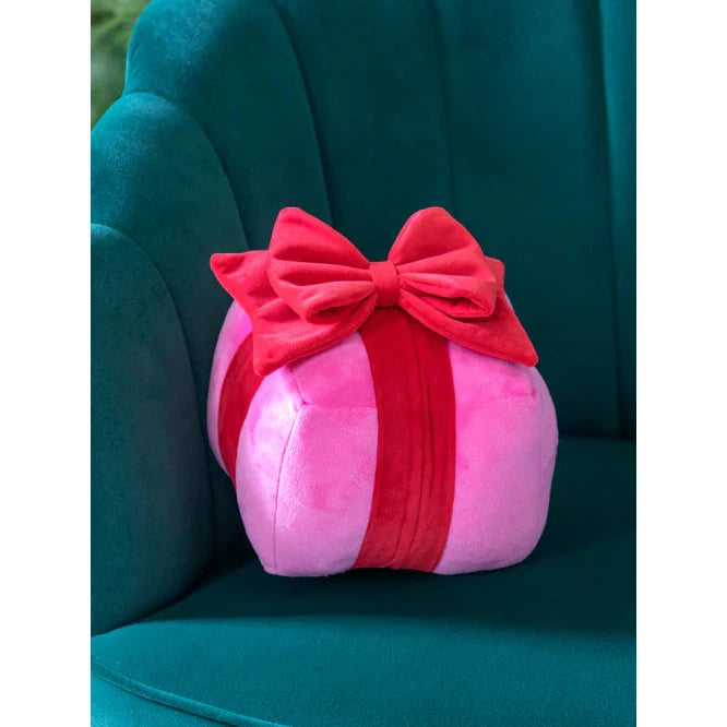 Shiraleah Gift Box Small Pillow, Pink