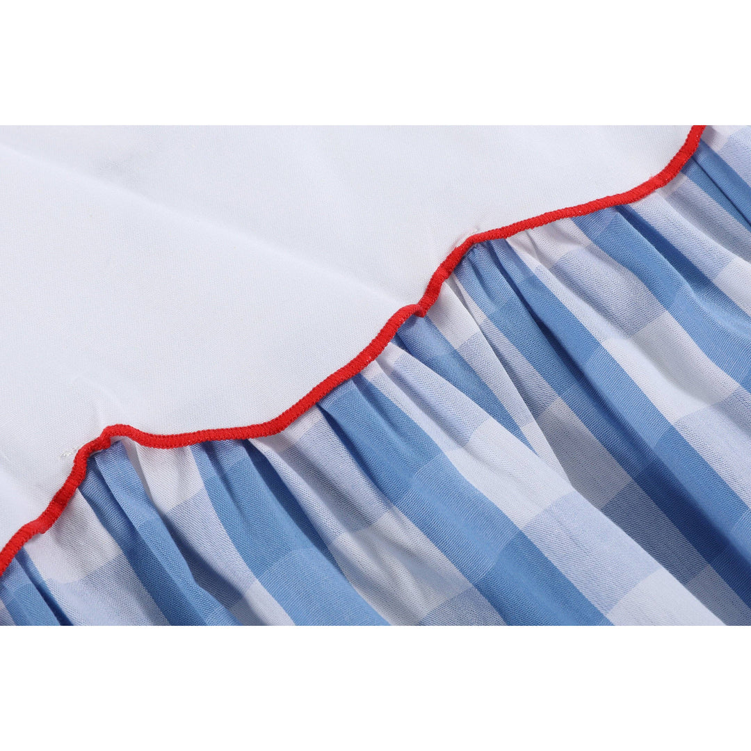 Red, White and Blue Flutter Romper