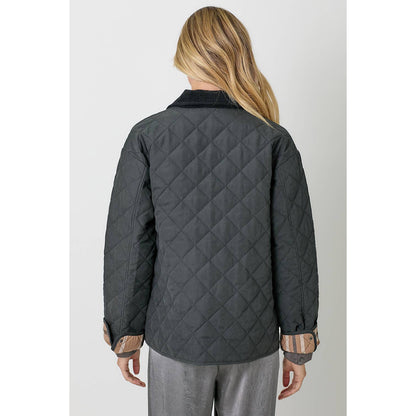 Contrast Quilted Jacket