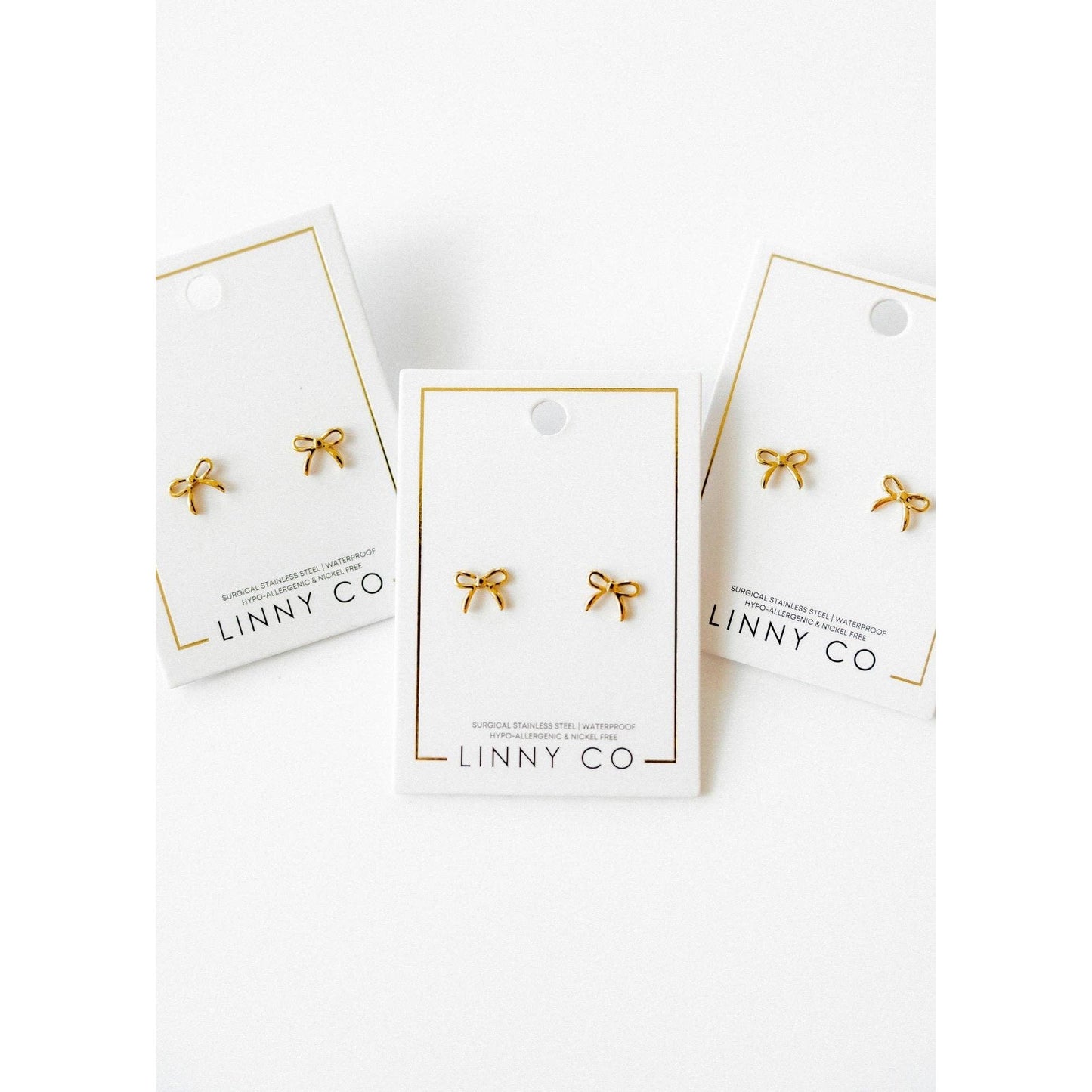 Screwback Stud Earrings - Sadie - Gold