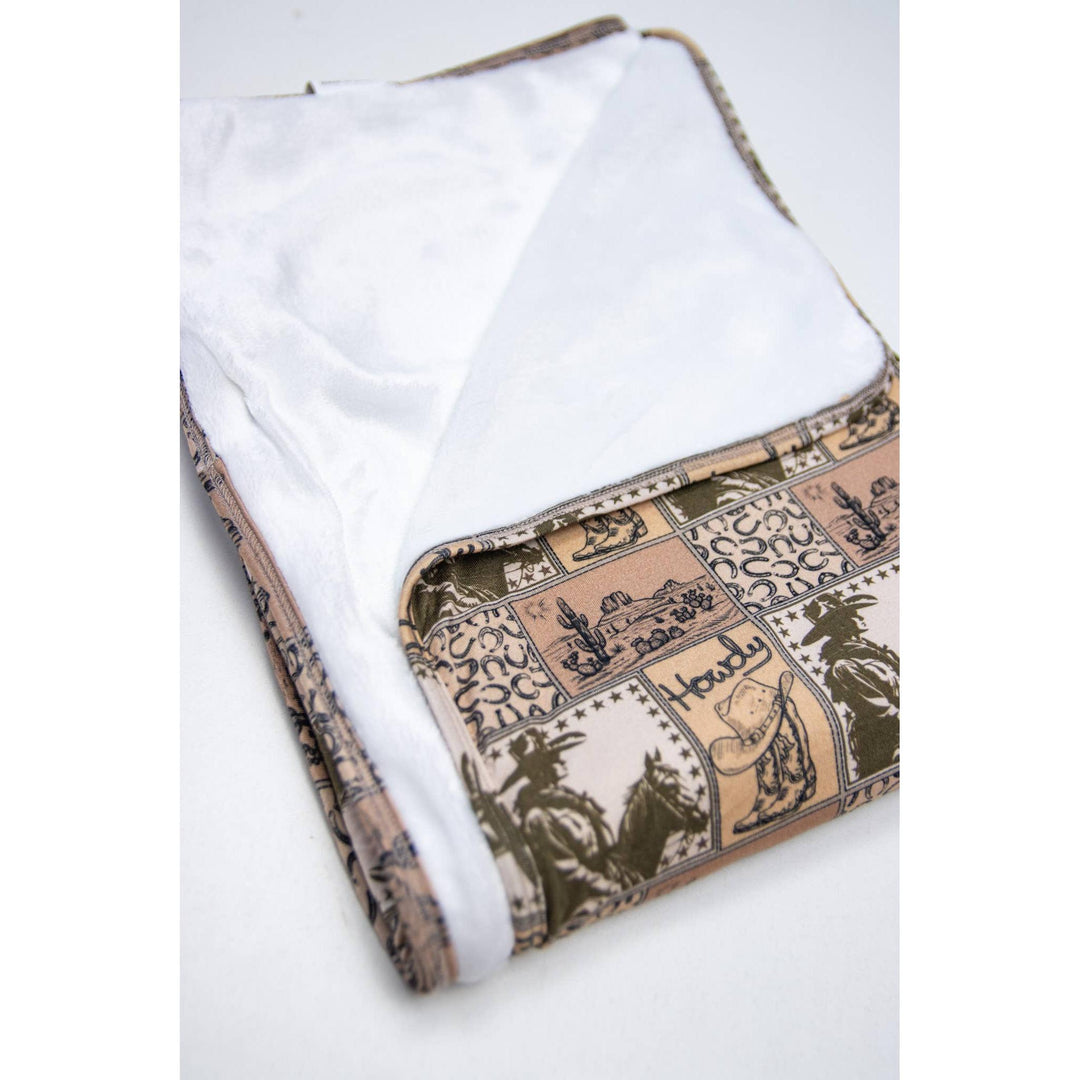 Howdy Plains | Plush Swaddle Blanket