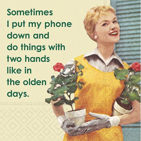 Two Hands and the Olden Days Beverage Napkin