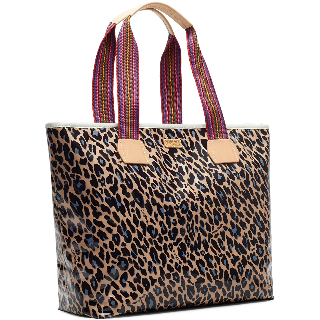 Blue Jag Zipper Tote