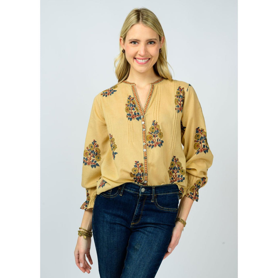 Banded Front Tucked Top