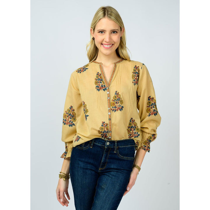 Banded Front Tucked Top