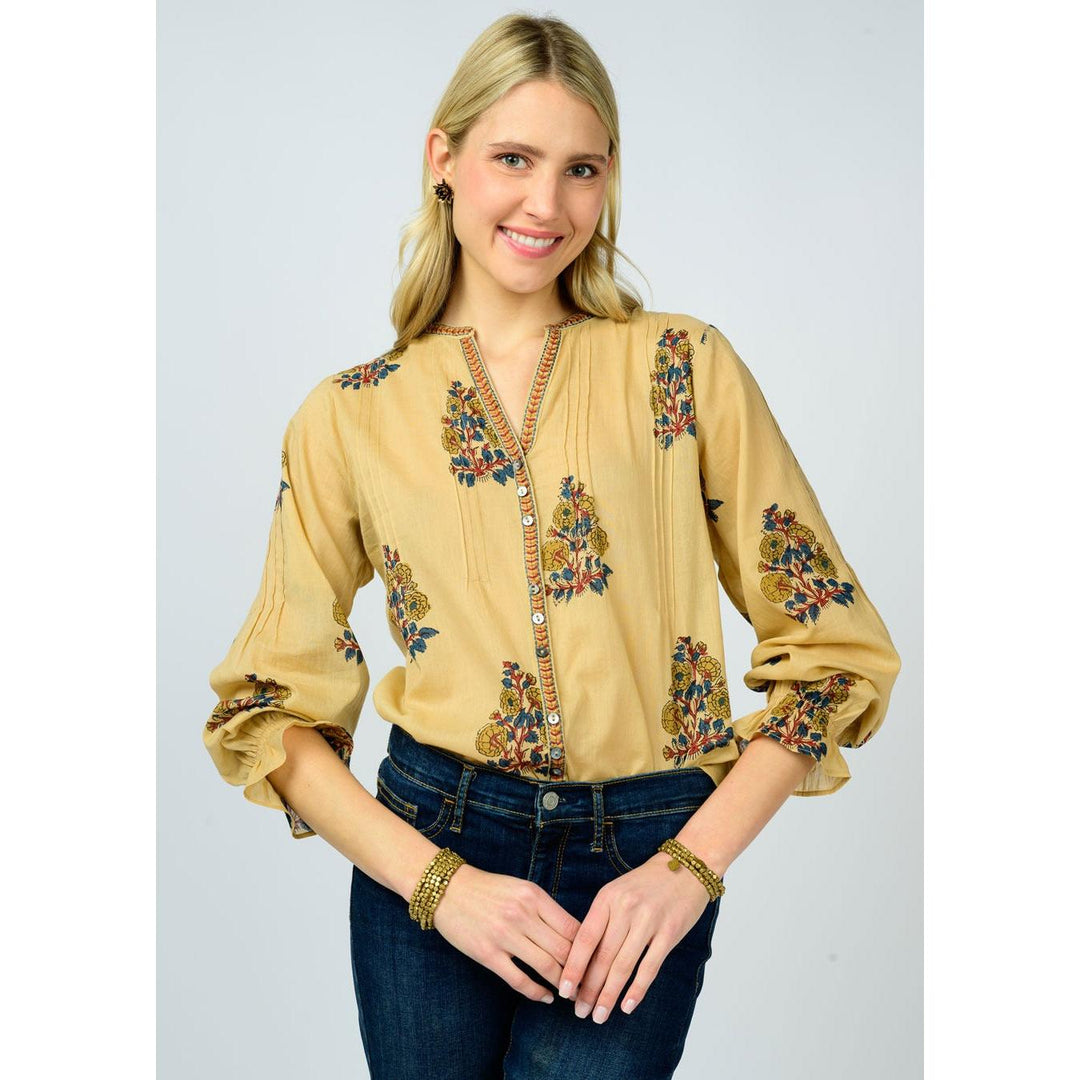 Banded Front Tucked Top