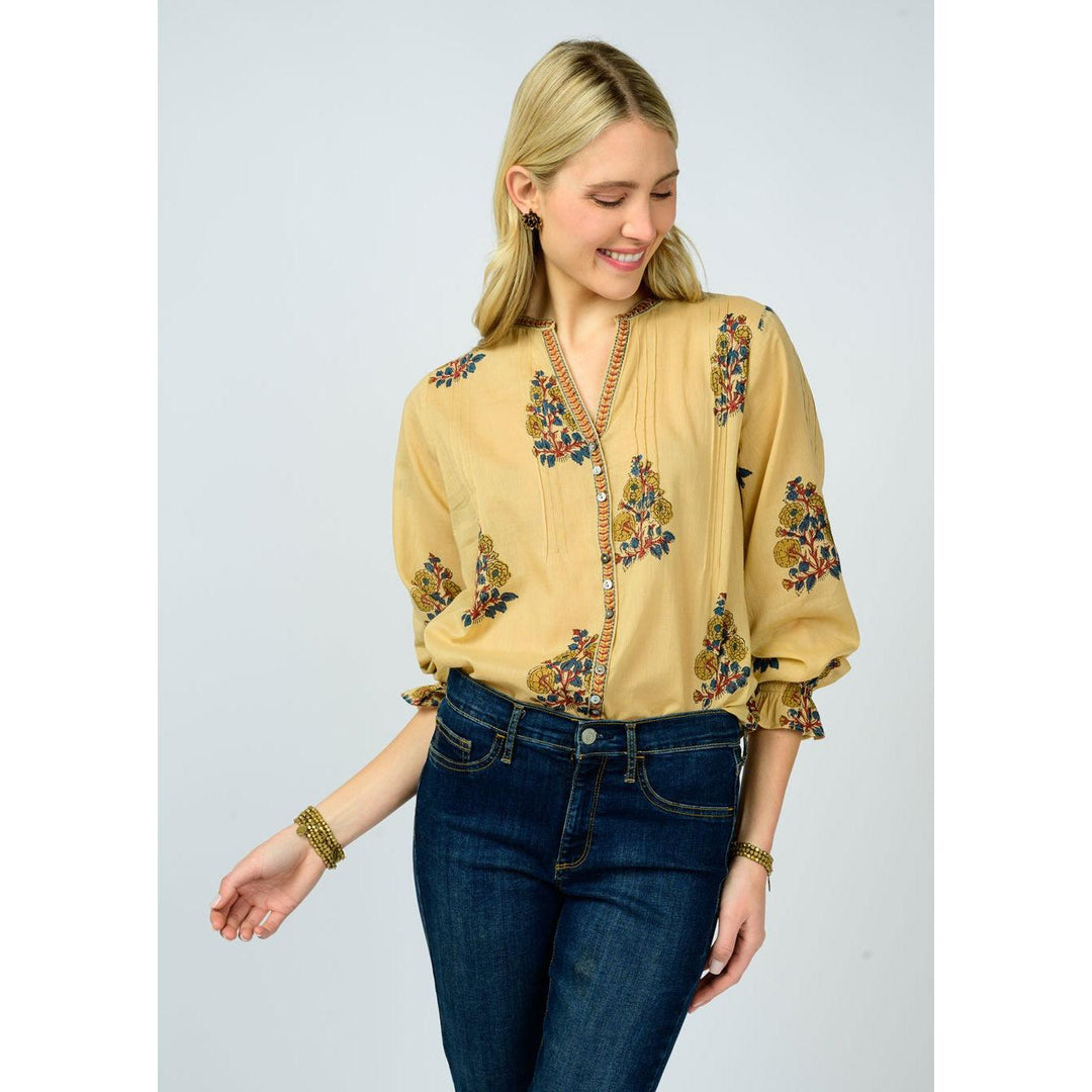 Banded Front Tucked Top