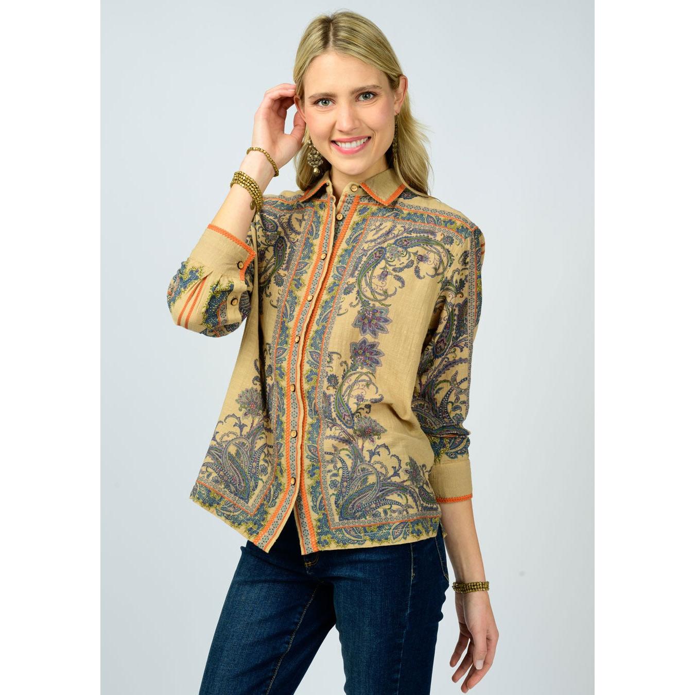 Paisely Border Shirt