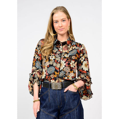 Midnight Floral Top