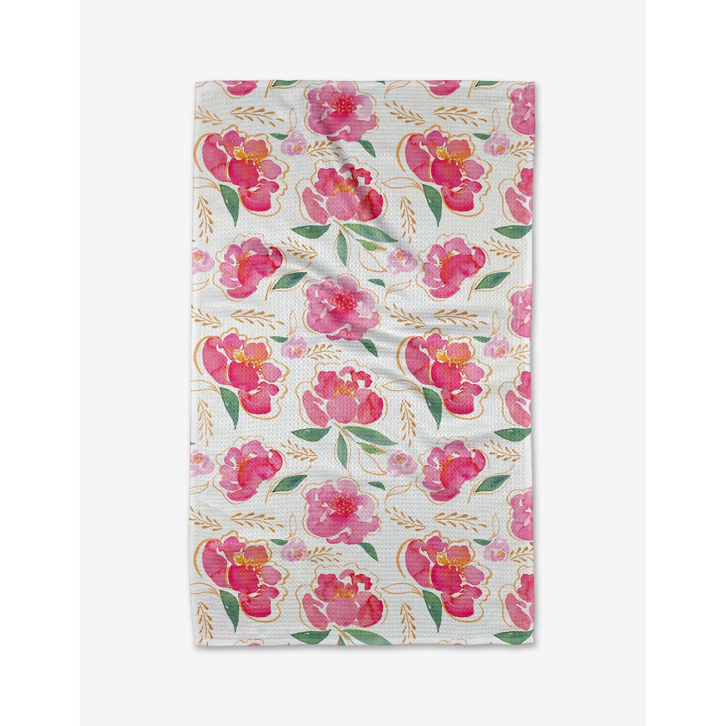 Pink Peony Tea Towel