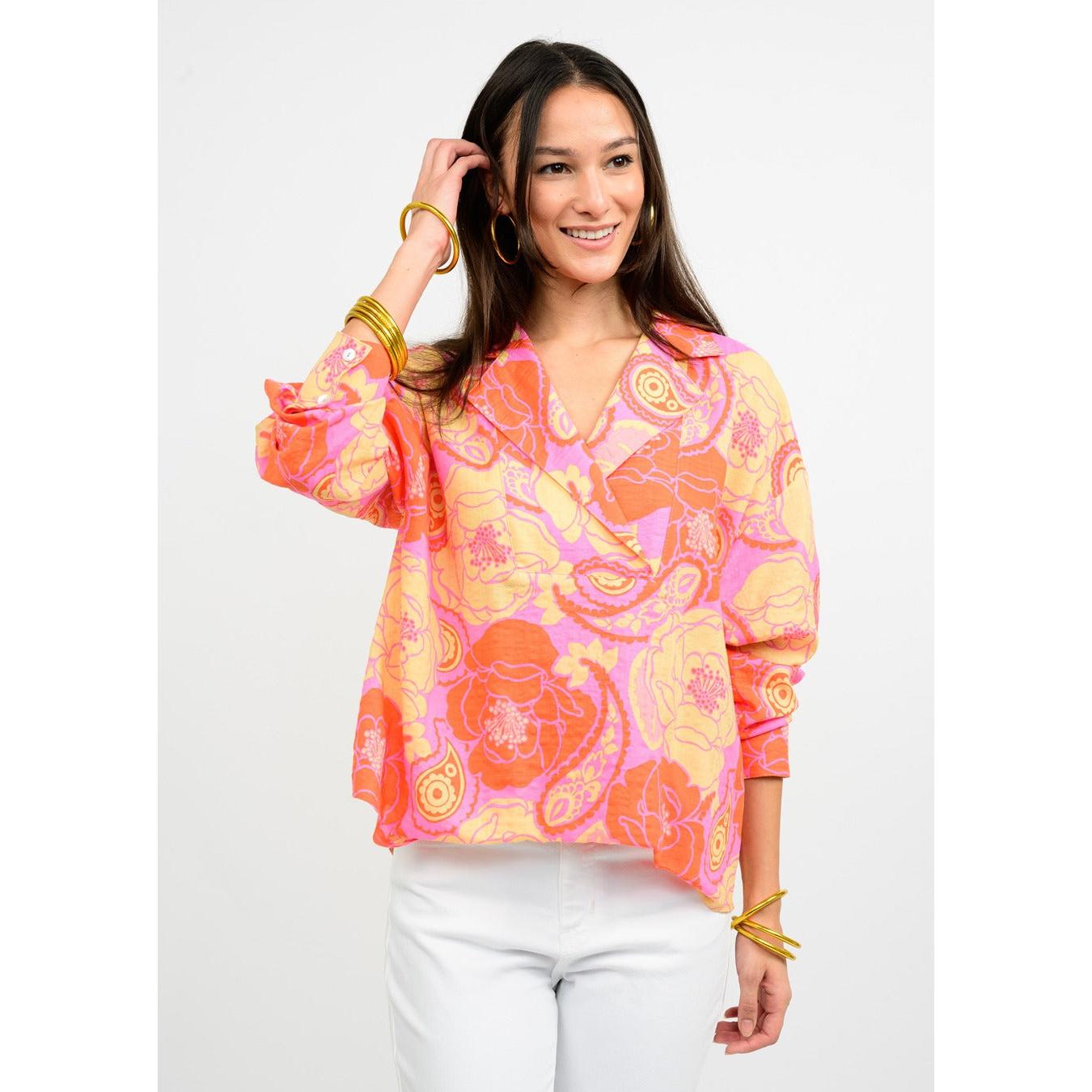 Folded Hem Camp Shirt