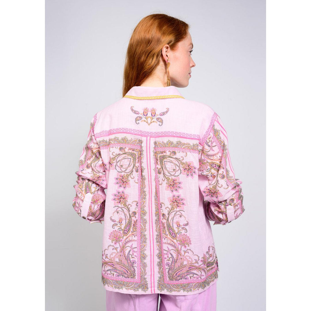 Ivy Jane Pink Paisley Border Shirt