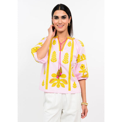 Ivy Jane Pink Applique Top
