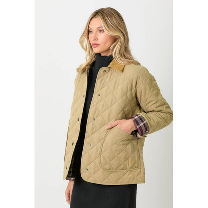 Contrast Quilted Jacket