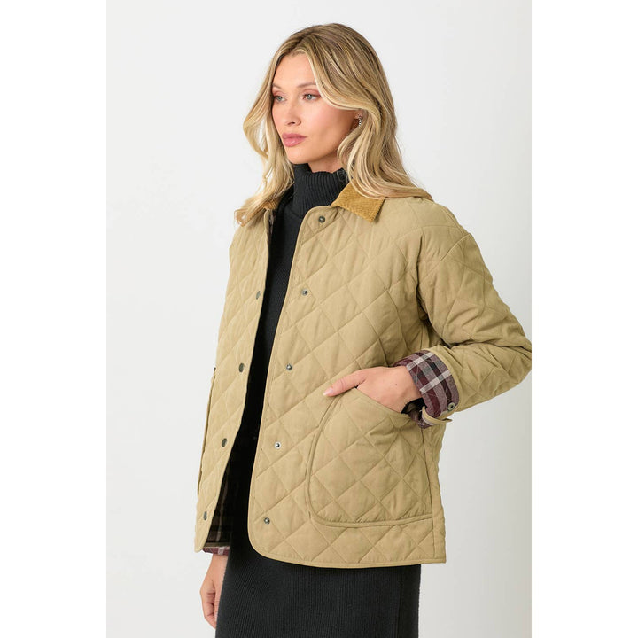 Contrast Quilted Jacket