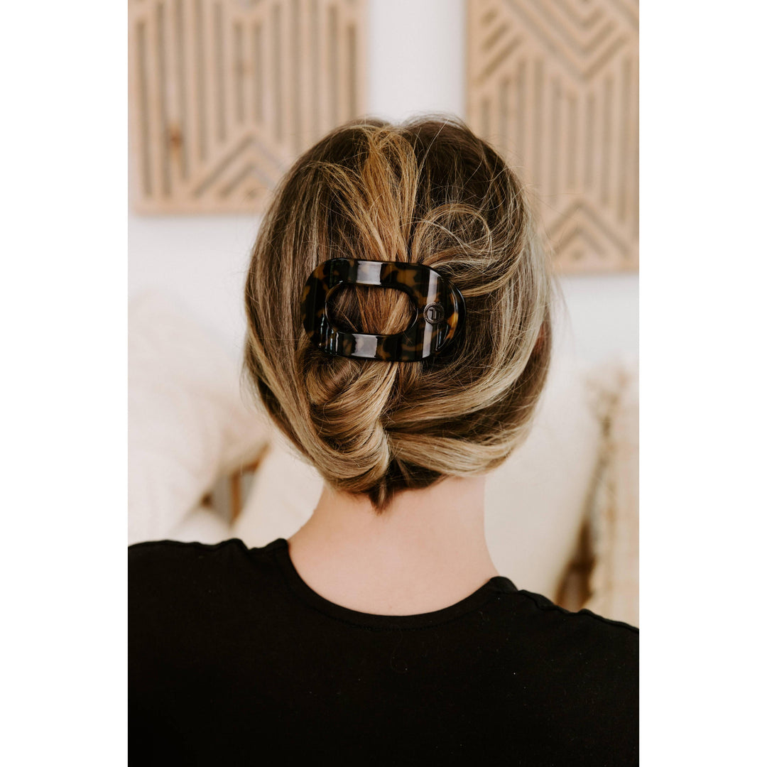 Round Flat Hair Clip | Small | Tortoise