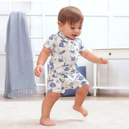 Baby Boy's Thumper Bamboo Shortie Romper