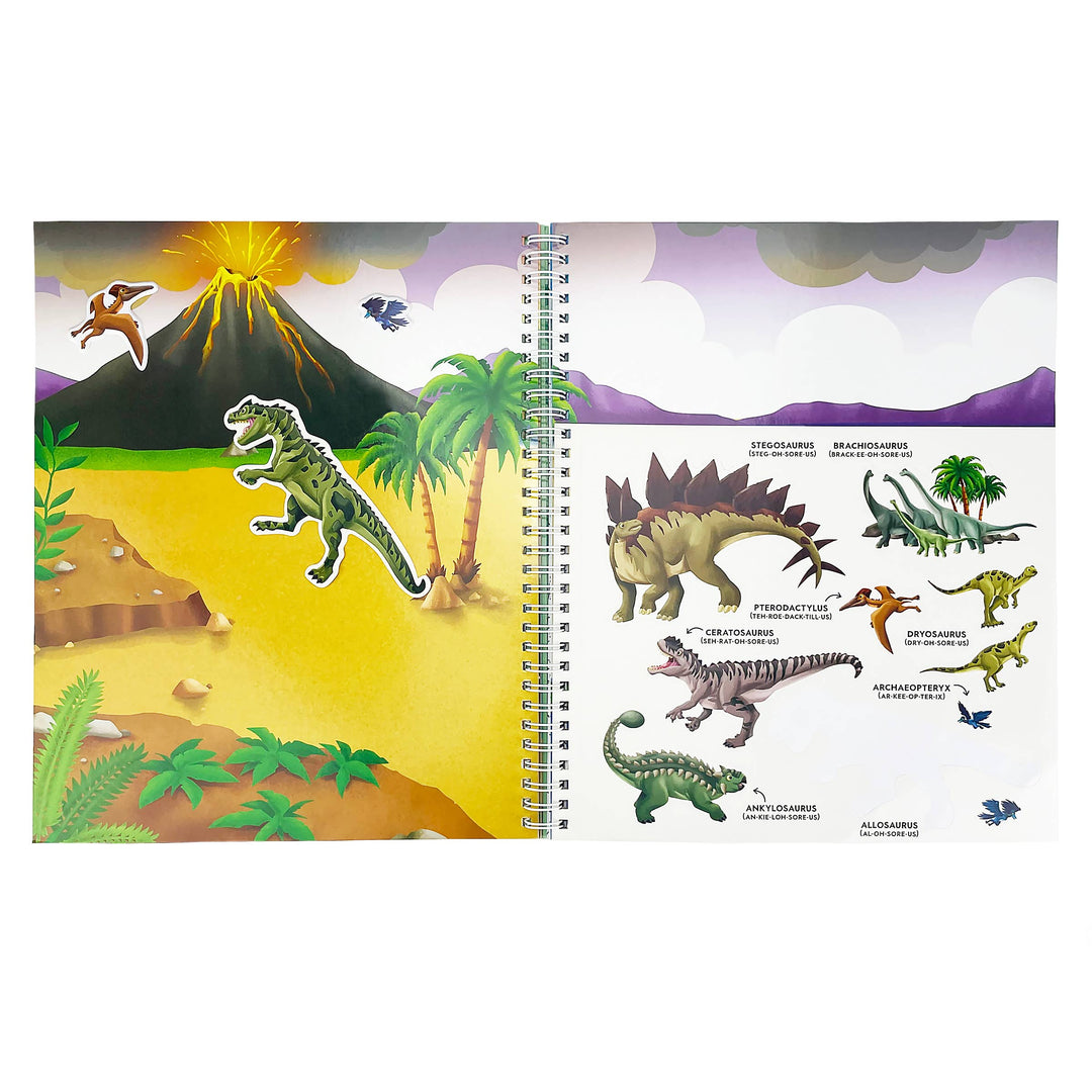 Dinosaurs Sticker &amp; Coloring Activity Book