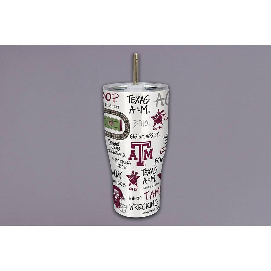 Texas A&M Icon Metal Tumbler