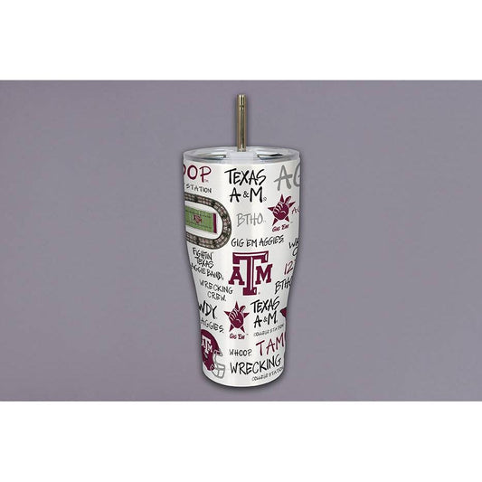 Texas A&M Icon Metal Tumbler