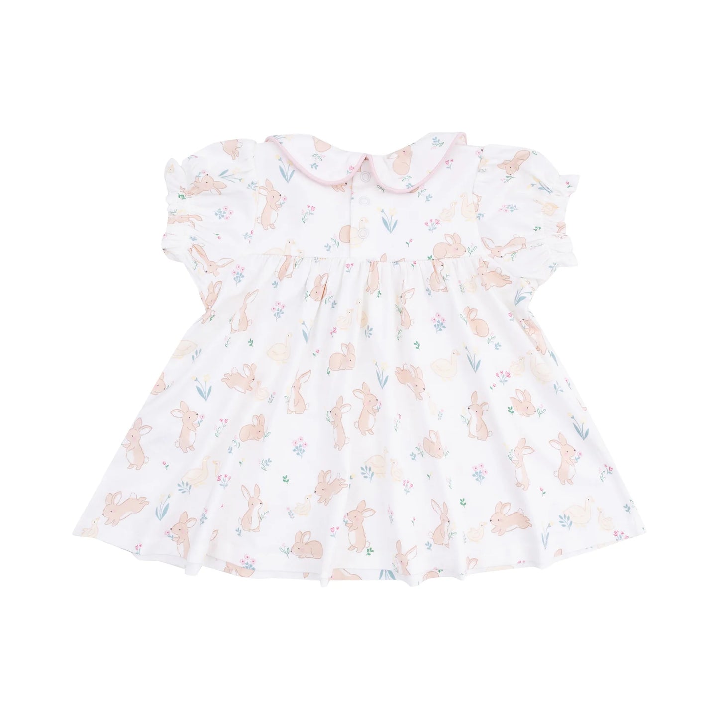 Classic Puff Sleeve Baby Doll Dress - Bunny and Duck