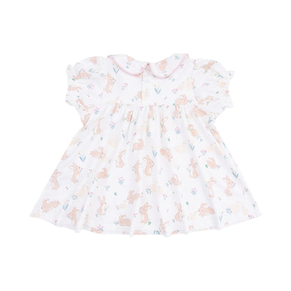 Classic Puff Sleeve Baby Doll Dress - Bunny and Duck