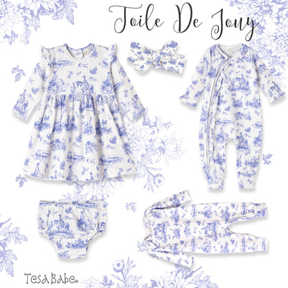 Baby Girl's Toile de Jouy Bamboo Headband