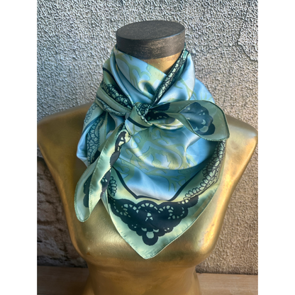 A Rare Bird Turquoise Antlers and Lace Wild Rag