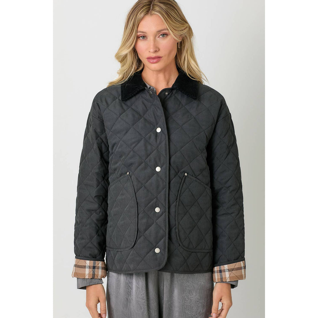 Contrast Quilted Jacket