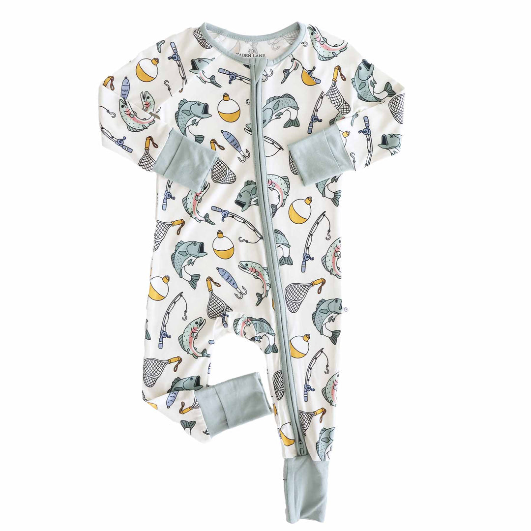 Catch of the Day Convertible Zip Romper