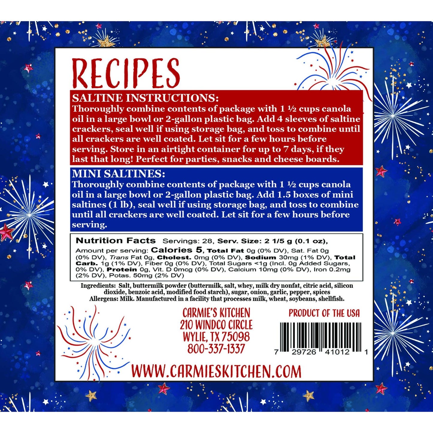 Rocket Ranch Cracker Seasoning - Americana Collection