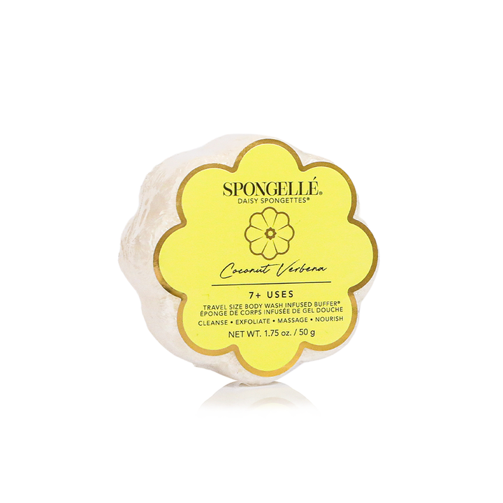 Spongellé Daisy Spongette - Flower Shaped Travel Body Buffer &amp; Soap Sponge