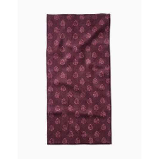 Autry Maroon Bar Towel
