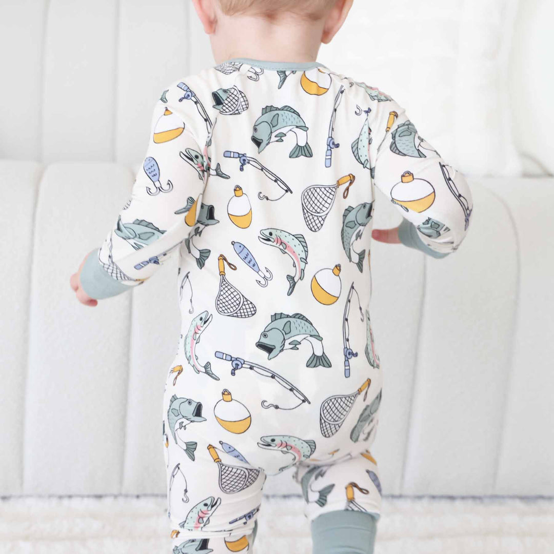 Catch of the Day Convertible Zip Romper